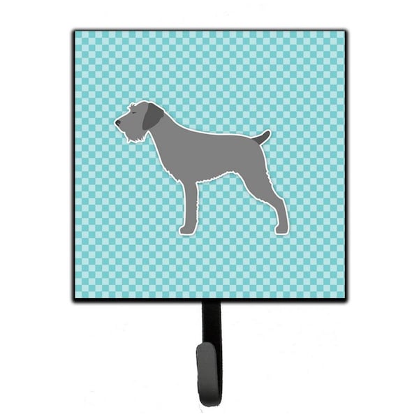 Carolines Treasures German Wirehaired Pointer Checkerboard Blue Leash or Key Holder BB3711SH4 - main